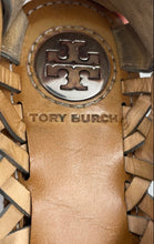 Load image into Gallery viewer, Authentic Tory Burch Womens Killian Silver Flat Huarache Strappy Sandals Size 6M