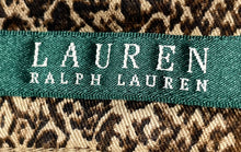 Load image into Gallery viewer, Lauren Ralph Lauren Womens Brown Animal Print Flat Front Ankle Pants Size 8