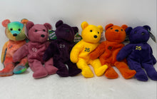 Load image into Gallery viewer, Set Of 6 Pcs Salvino's 1998 Plush Bear Mixed Variety Bamm Beano's Toy With Tag