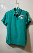Load image into Gallery viewer, Nike Womens Green Miami Dolphins Short Sleeve Collared NFL Polo Shirt Size S