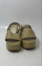 Load image into Gallery viewer, Velez Womens Beige Leather Adjustable Ankle Strap Platform Sandals Size EU 35