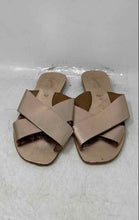 Load image into Gallery viewer, Seychelles Womens Gold Open Toe Slip-On Slide Sandals Size 7.5
