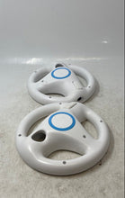 Load image into Gallery viewer, Lot Of 2 Pcs Nintendo Wii RVL-024 White Gaming Steering Wheel Controller