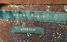 Load image into Gallery viewer, Perry Ellis Mens Multicolor XLT Stretch Paisley Button-Up Shirt Size XXL