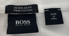 Load image into Gallery viewer, Hugo Boss Mens White Cotton Regular Fit Short Sleeve Polo Shirt Size Small