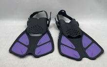 Load image into Gallery viewer, Zeeporte Black Purple 4 Pieces Tempered Glass Mask Fins & Travel Bag Snorkel Set