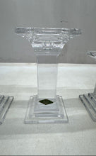 Load image into Gallery viewer, Set Of 3 Pieces Shannon Crystal Home Decorative Pillar Candle Holders