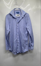 Load image into Gallery viewer, Vince Camuto Mens Blue Plaid Collared Slim Fit Long Sleeve Dress Shirt Size 15