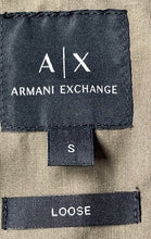 Load image into Gallery viewer, Armani Exchange Mens Green Cotton Long Sleeve Collared Full-Zip Overshirt Size S