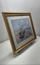 Load image into Gallery viewer, Vintage Boats At Saintes-Maries World Gainsborough By Vincent Van Gogh Framed