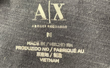 Load image into Gallery viewer, Armani Exchange Mens Navy Blue Short Sleeve Crew Neck Pullover T-Shirt Size M