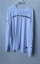 Load image into Gallery viewer, Harley-Davidson Mens White Long Sleeve Crew Neck Pullover T-Shirt Size 2XL