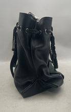 Load image into Gallery viewer, Gina B. International Womens Bella Black Leather Double Handle Tote Bag With Tag