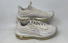 Load image into Gallery viewer, Nike Womens Air Max 97 White Leather Low Top Lace-Up Running Shoes Size 8