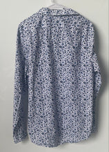 Load image into Gallery viewer, I.N.C International Concepts Mens White Blue Floral Print Button-Up Shirt Size L