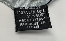 Load image into Gallery viewer, Armani Collezioni Mens Blue Striped Silk Keeper Loop Adjustable Pointed Tie