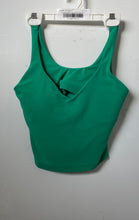 Load image into Gallery viewer, Lululemon Womens Green Sleeveless V-Neck Activewear Cropped Tank Top Size 4