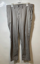 Load image into Gallery viewer, Express Mens Gray Flat Front Slash Pocket Regular Fit Chino Pants Size 36X32