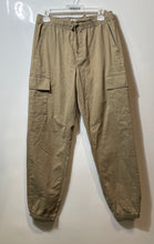 Load image into Gallery viewer, Denim Co. Mens Khaki Elastic Waist Drawstring Straight Fit Jogger Pants Size XS