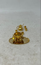 Load image into Gallery viewer, Gold-Tone Engraved Home Decorative Collectible Cups Tray & Pot Miniature Tea Set
