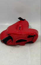 Load image into Gallery viewer, Luniquz Mens Red Adjustable Boxing Protective Training Headgear Size Medium