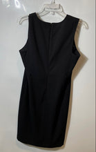 Load image into Gallery viewer, Calvin Klein Womens Black Sleeveless Back Zip Sheath Dress Size 12 Missing Belt