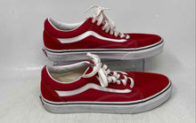 Load image into Gallery viewer, Vans Unisex Off The Wall Old Skool 500714 White Red Sneaker Shoes Size M9 W10.5