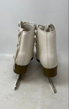 Load image into Gallery viewer, GS Womens White Leather Lace-Up Ankle Winter Ice Skates Size 3