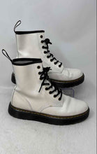 Load image into Gallery viewer, Dr.Martens Unisex White Leather Lace-Up Ankle Combat Boots Size M6 W7