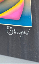 Load image into Gallery viewer, Nasdaq Signed By Artist Seeman Colorful Geometric Abstract Framed Art Print