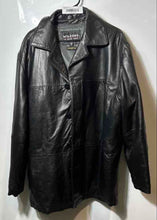 Load image into Gallery viewer, Wilsons Mens Black Leather Long Sleeve Thinsulate Ultra Insulation Jacket Sz XL