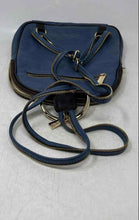 Load image into Gallery viewer, Valentina Womens Blue Leather Pebbled Top Handle Zip Adjustable Strap Backpack