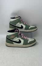 Load image into Gallery viewer, Nike Womens Air Jordan 1 Mid SE CZ0774 Green Black Pink Sneaker Shoes Size 8.5