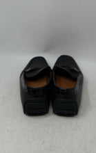 Load image into Gallery viewer, Hugo Boss Mens Black Leather Moc Toe Slip-On Driving Loafer Shoes Size 8