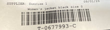 Load image into Gallery viewer, Womens Black Long Sleeve Pockets Full-Zip Bomber Jacket Size Small