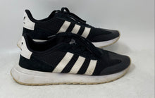 Load image into Gallery viewer, Adidas Womens Flashback BB5323 Black White Lace-Up Running Shoes Size 9