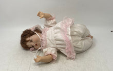 Load image into Gallery viewer, White Pink Brown Hair And Eyes Fashion Porcelain Play Baby Doll