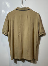 Load image into Gallery viewer, Express Mens Khaki Cotton Short Sleeve 1/4 Zip Collared Polo Shirt Size Large