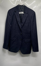 Load image into Gallery viewer, Reda Mens Blue Long Sleeve Pockets Notch Lapel Two-Button Blazer Size 38R