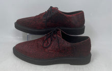 Load image into Gallery viewer, Topman Mens Red Black Animal Print Real Leather Oxford Dress Shoes Size EUR 40