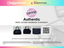 Load image into Gallery viewer, Authentic Marc Jacobs Womens Black Double Handle Shoulder Handbag Damaged