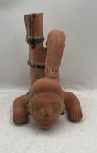 Load image into Gallery viewer, Clay Terracotta Water Jug Man Collectible Pottery Repro 11 Inch Inah Mexico