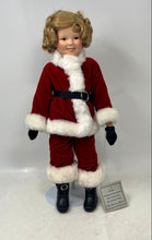 Load image into Gallery viewer, Danbury Mint Red Santa's Helper Shirley Temple Series Christmas Collectible Doll