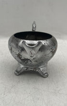 Load image into Gallery viewer, Vintage Silver-Tone Engraved Tableware Scroll Handle Four-Footed Creamer