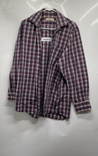 Load image into Gallery viewer, Michael Kors Mens Multicolor Plaid Print Long Sleeve Dress Shirt Size 16