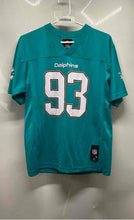 Load image into Gallery viewer, NFL Team Apparel Youth Green Miami Dolphins Suh #93 Football Jersey Size L