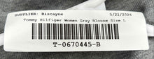 Load image into Gallery viewer, Tommy Hilfiger Womens Gray Polka Dot Cotton Long Sleeve Pullover Sweater Size L