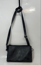 Load image into Gallery viewer, Rosetti Womens Black Leather Adjustable Strap Zip Top Lined Crossbody Bag