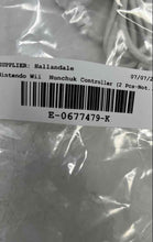 Load image into Gallery viewer, Nintendo Wii White Nunchuk Wired Controller Lot Of 2 Pieces Not Tested