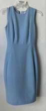 Load image into Gallery viewer, Calvin Klein Womens Light Blue Sleeveless Back-Zip Sheath Dress Size 2